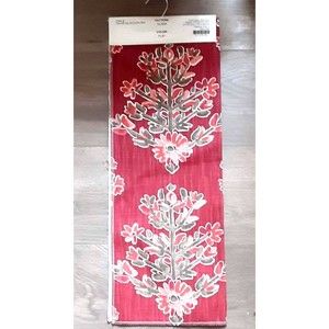 New Lacefield Designs Clara Ruby fabric sample 24"X16" cotton linen blend floral